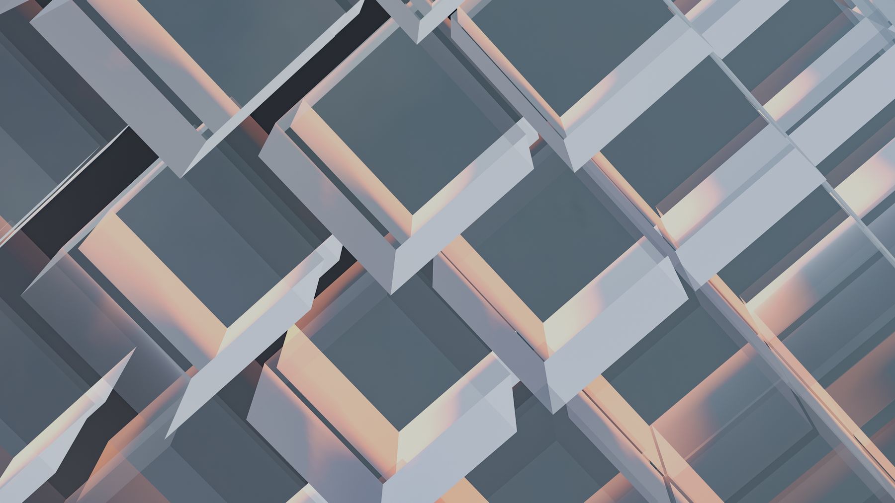 A geometric three-dimensional digital render